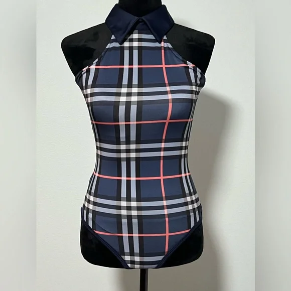 D'ENCANTO Plaid Bodysuit - S - Picture 1 of 4